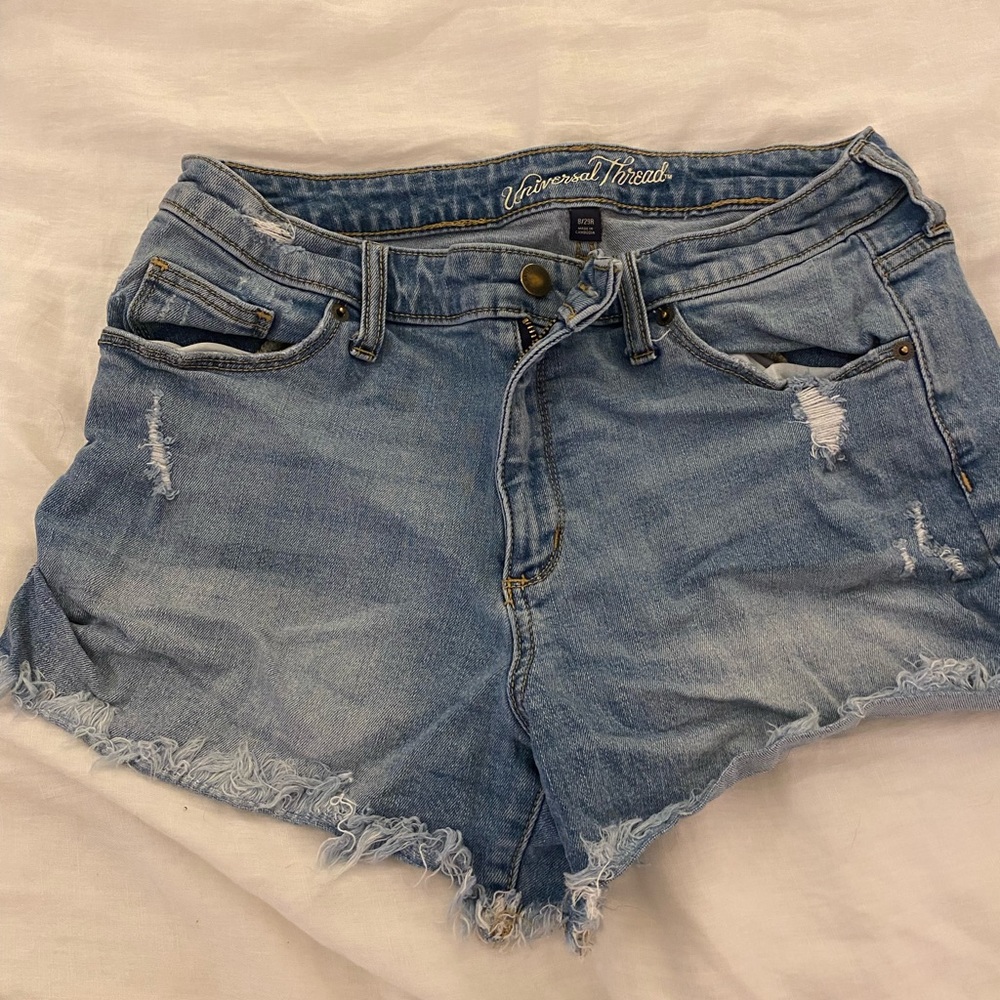 Frayed Jean Shorts